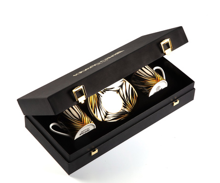 Filiżanka do kawy Roberto Cavalli Ray of Gold, zestaw 2 szt. Luxury Box