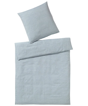 Pościel lniana Elegante Leinen 7062-444 zimny niebieski