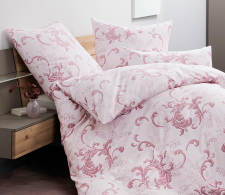 Pościel flanelowa Janine Chinchilla S 78068-01 Rosenholz