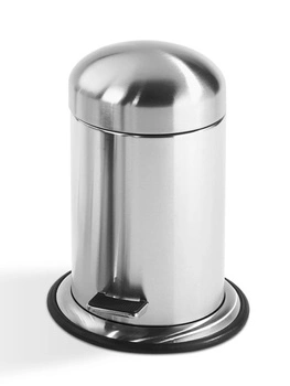 DECOR WALTHER TE 30 kosz z pedałem stal matowa