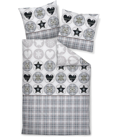 Pościel flanelowa Janine Davos 65179-06 Grün Mauve 