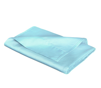 Prześcieradło satynowe bez gumki Fleuresse Colours 9100-6058 Zimny Niebieski