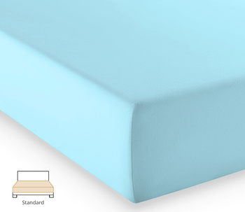 Prześcieradło jersey Fleuresse Comfort 1117-6058 Zimny Niebieski