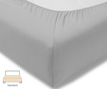 Prześcieradło fein-jersey Estella 6500 915 Platyna