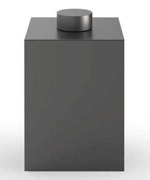 DECOR WALTHER DW 76 kosz z przykrywką ciemny metal