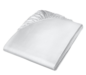 Prześcieradło satynowe z gumką Fleuresse Colours 9100-978 Srebrny