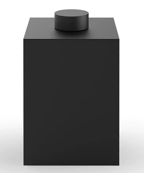 DECOR WALTHER DW 76 kosz z przykrywką czarny / mat