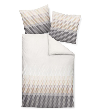 Pościel flanelowa Janine Davos 65171-08 Grau Beige