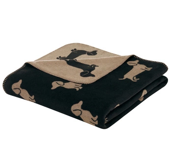 Koc Cawö We Love Dogs 62460-93 150x200 Black/Beige