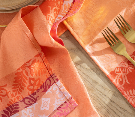 Serwetki bawełniane Le Jacquard Français Mumbai Marigold 4 szt.
