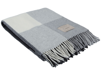 Koc wełniany Eskimo Switzerland Murren H43J3-140 130x180 Silver