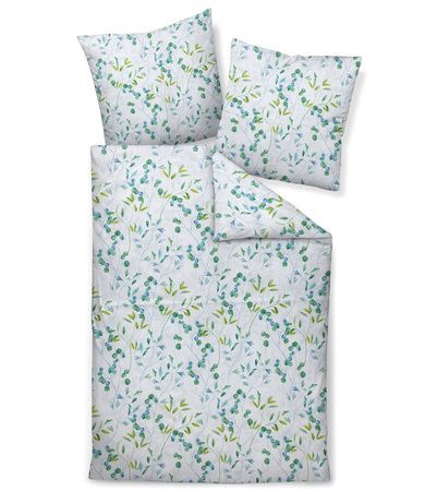 Pościel satyna bawełniana Janine Moments 98117-06 Grün-Türkis