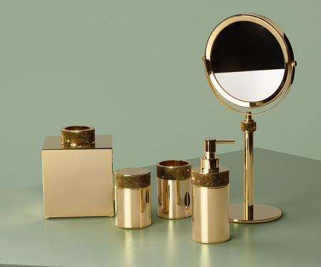 Pudełko na chusteczki Decor Walther ROCKS KB złoty