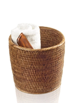 DECOR WALTHER BASKET ZK kosz na śmieci rattan ciemny