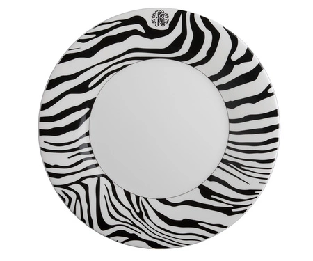 Talerz obiadowy Roberto Cavalli Zebrage, zestaw 6 szt.