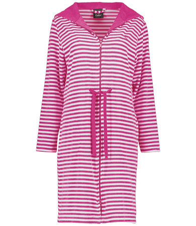 Szlafrok damski zapinany na zamek Cawö 834-27 Pink XS-XL