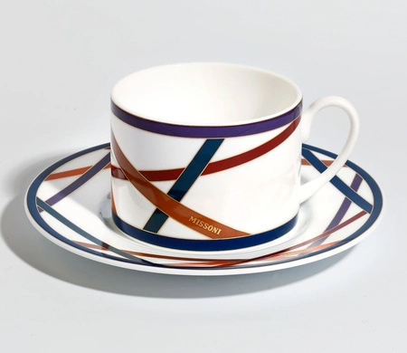 Filiżanka do herbaty Missoni Nastri Multicolor, zestaw 6 szt.
