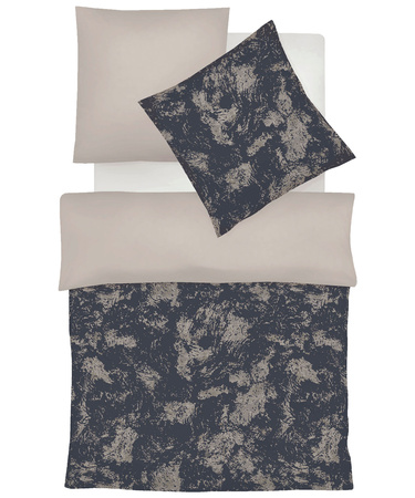 Pościel mako-adamaszek Fleuresse Black Premium 484312-1 Caviar