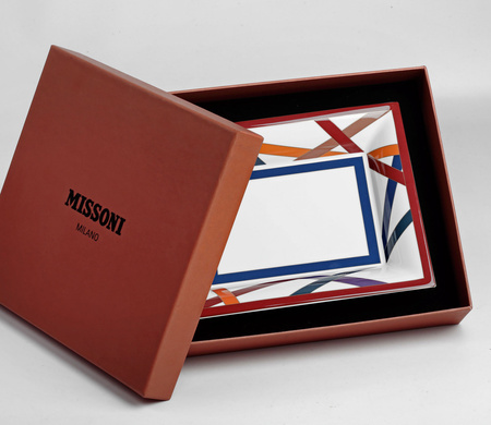 Półmisek prostokątny Missoni Nastri Multicolor, Luxury Box