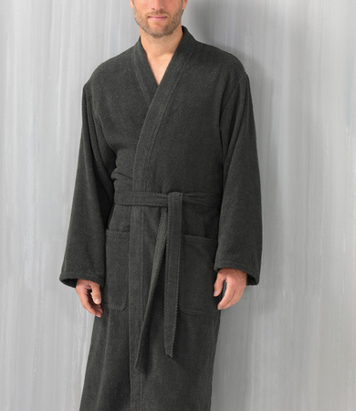 Szlafrok męski kimono Cawö 5622-740 Basalt S-XL