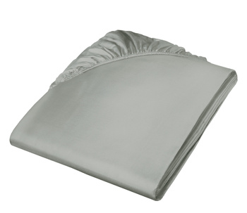 Prześcieradło satynowe z gumką Fleuresse Colours 9100-9039 Stalowa Szarość