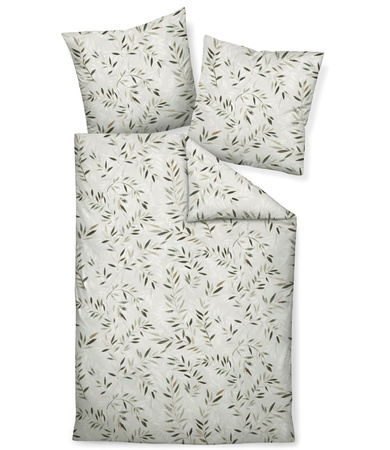 Pościel flanelowa Janine Davos 65137-06 Mineralgrün Oliv 