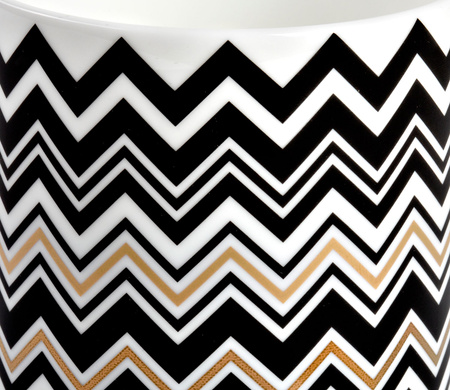 Wazon wysoki Missoni Zig Zag Gold, 36 cm Luxury Box