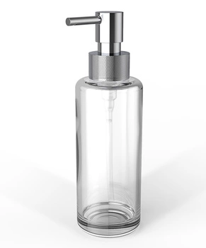 DECOR WALTHER TT PORTER dozownik mydła przezroczysty / chrom