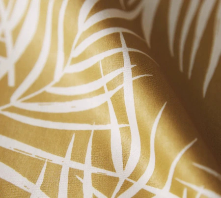Pościel satyna bawełniana Elegante Maison Leaves 24551-3 Gold