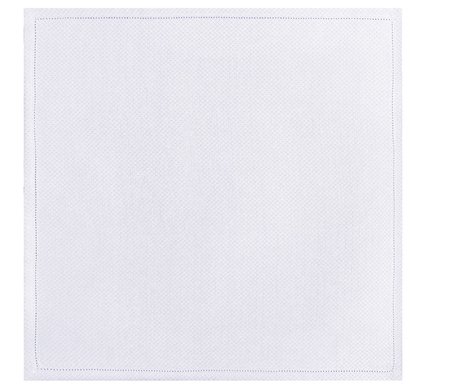 Serwetki lniane Le Jacquard Français Portofino Bianco 4 szt.