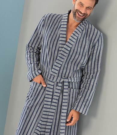 Szlafrok męski kimono Cawö 5505-17 Denim 48-58