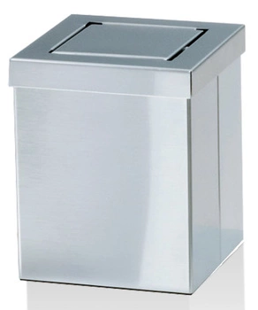 DECOR WALTHER DW 1130 kosz z obrotową pokrywą stal matowa