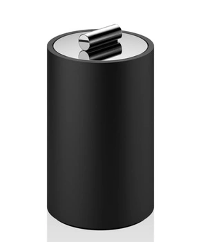 DECOR WALTHER STONE DMD M pojemnik z przykrywką M czarny/chrom