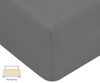 Prześcieradło na wysoki materac Formesse Bella Donna Premium Alto 215 Jasny Antracyt