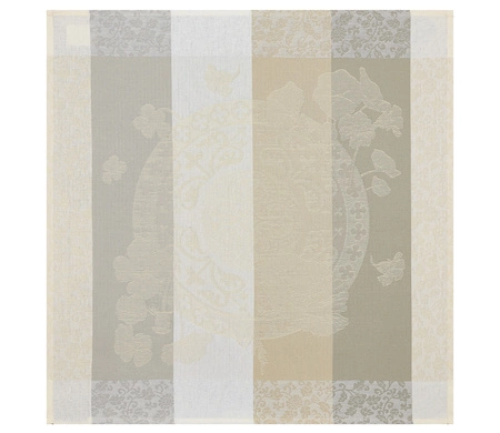 Serwetki bawełniane Le Jacquard Français Fleurs Gourmandes Craie 4 szt.