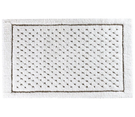 Dywanik łazienkowy Graccioza Linen Waffle 20003 White