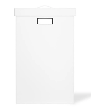 DECOR WALTHER BROWNIE WB kosz na pranie z przykrywą biały