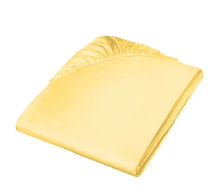 Prześcieradło satynowe z gumką Fleuresse Colours 9100-2006 Żółty