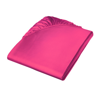 Prześcieradło satynowe z gumką Fleuresse Colours 9100-4512 Cassis