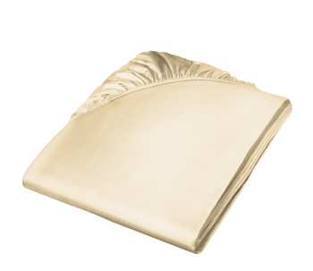 Prześcieradło satynowe z gumką Fleuresse Colours 9100-2043 Beż