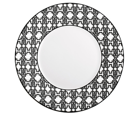 Talerz obiadowy Roberto Cavalli Monogram Black, zestaw 6 szt.