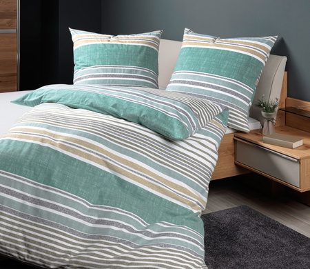 Pościel flanelowa Janine Davos 65169-06 Grün 