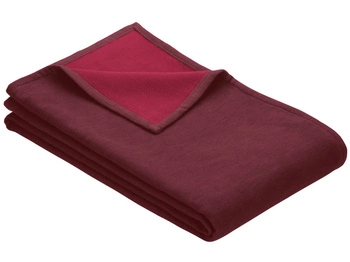 Koc bawełniany Ibena Stockholm 1990-488 140x200 czerwony