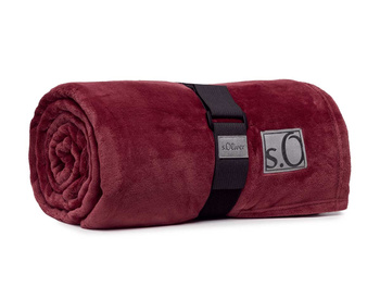 Koc s.Oliver Kuschelsoft 3638-430 150x200 bordowy