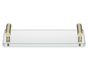 DECOR WALTHER CLUB TAB taca łazienkowa szkło złoty / mat