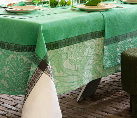 Obrus lniany Le Jacquard Français Escapade Tropicale Caméléon