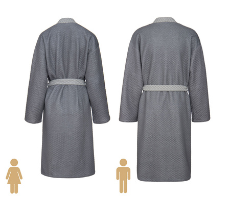 Szlafrok kimono Formesse 013-600-215 Jasny Antracyt S-XL