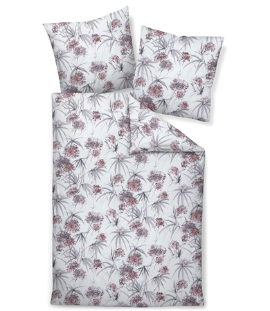 Pościel flanelowa Janine Chinchilla S 78066-05 Beere Silber