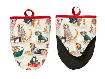 Rękawica kuchenna micro Ulster Weavers XMAS Merry Mutts 2 sztuki