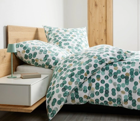 Pościel flanelowa Janine Davos 65176-06 Waldgrün